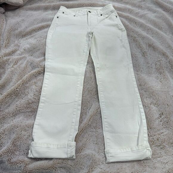 Talbots Heritage Straight White Jeans size 4P - Picture 4 of 12